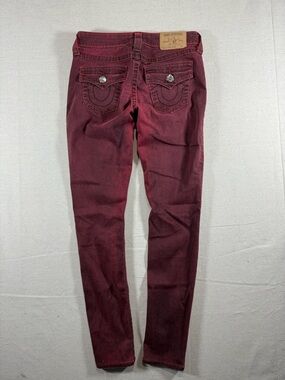 Y2K Women’s Skinny True Religion Jeans Red Section Super Skinny